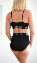 Load image into Gallery viewer, Black Bamboo Maternity Bra