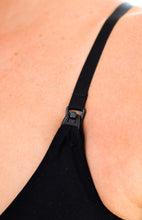 Load image into Gallery viewer, Black Bamboo Maternity Bra