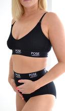 Load image into Gallery viewer, Black Bamboo Maternity Bra