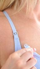 Load image into Gallery viewer, Light Blue Bamboo Maternity Bra
