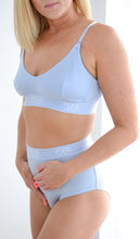 Load image into Gallery viewer, Light Blue Bamboo Maternity Bra
