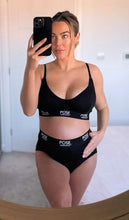 Load image into Gallery viewer, Black Bamboo Maternity Bra
