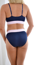 Load image into Gallery viewer, Navy/Pink Bamboo Brief

