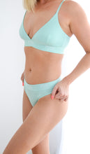 Load image into Gallery viewer, Mint Green Bamboo Thong
